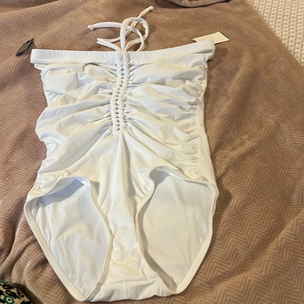 Karla Colletto Bandaeu Bathingsuit, BNWT